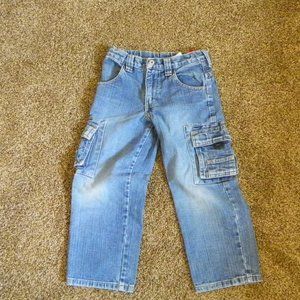 Boys 6 Reg Blue Jeans Adjustable Waist Strap